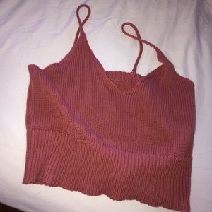 Brandy Melville knit crop top (fits xs-m)